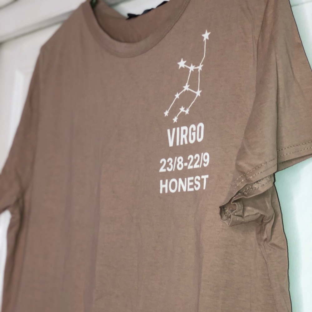 Brown over size shirt
